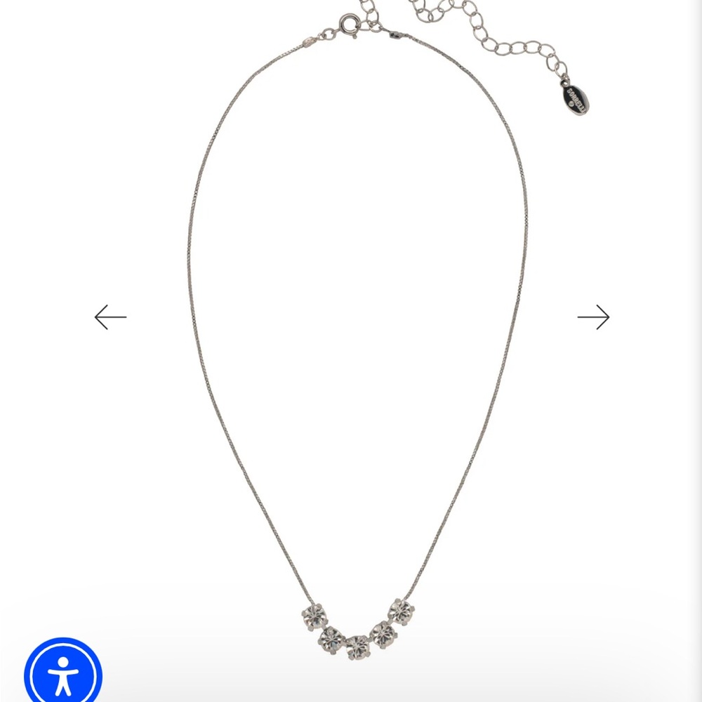 Sorrelli volcano shaughna crystal  gold necklace